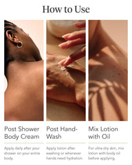 Zents Age-Defying Probiotic Body & Hand Lotion Earth creamy texture for silky skin.