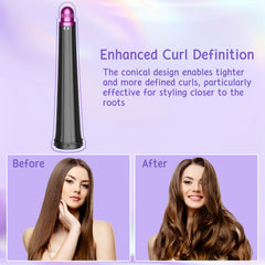 ZEPHBLOW bidirectional curling rose demonstrates versatile curling with one attachment.