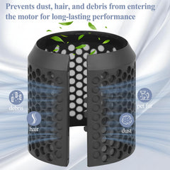 ZEPHBLOW filter cage installation demonstrates quick twist-on replacement
