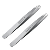 ZERNBER tweezers-set slant tips for precise brow shaping and hair removal.