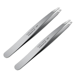 ZERNBER tweezers-set slant tips for precise brow shaping and hair removal.
