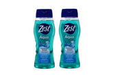 Zest Aqua body wash front view in a 2-pack showing refreshing scent for daily showers