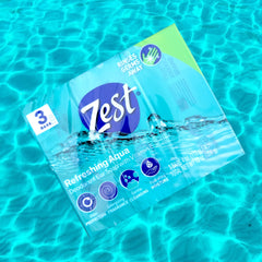 Zest Refreshing Aqua Bars lather close-up showing creamy foam and hydrating clean.