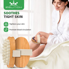 Zeutch boar bristles deliver durable exfoliation without shedding or irritation.