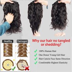 ZGWG 12A body wave bundles 22 natural black long length for natural-looking volume.