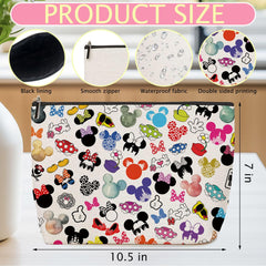 ZHAMEN mouse-pattern bag side view ideal for travel organization.