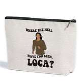 Zhamen N makeup bag with waterproof cotton-linen fabric for daily use