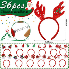 Zhehao Christmas headbands Reindeer antlers provide a cute costume accent for kids and adults.