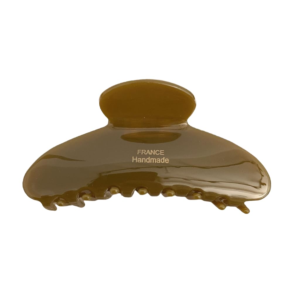 ZHOUMEIWENSP French large hair clip olive-green grips thick hair securely.