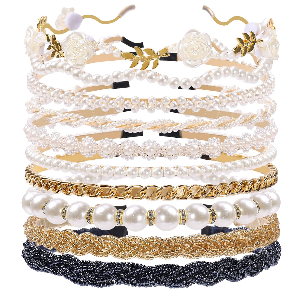 Zifengcer pearl headbands collection showing elegant beaded style for daily wear
