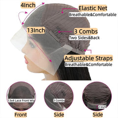 Zihomha 30-inch ombre lace front wig cap construction for comfortable wear