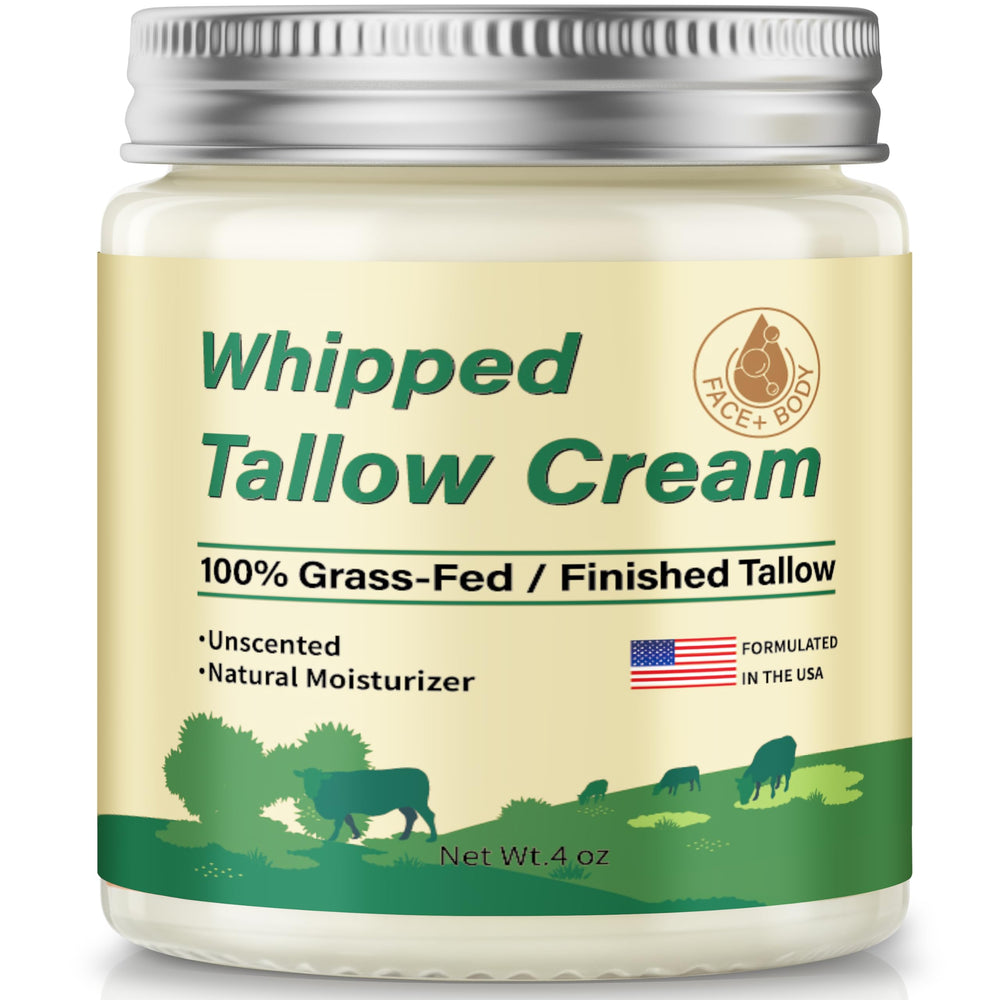 ZIIDII beef tallow balm jar close-up showing rich texture for deep hydration.