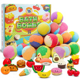 Zippytots 16-pack surprise box – colorful bath bombs for safe, playful bath time.