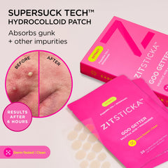 ZitSticka niacinamide-salicylic-acid-tea-tree ingredients on patch