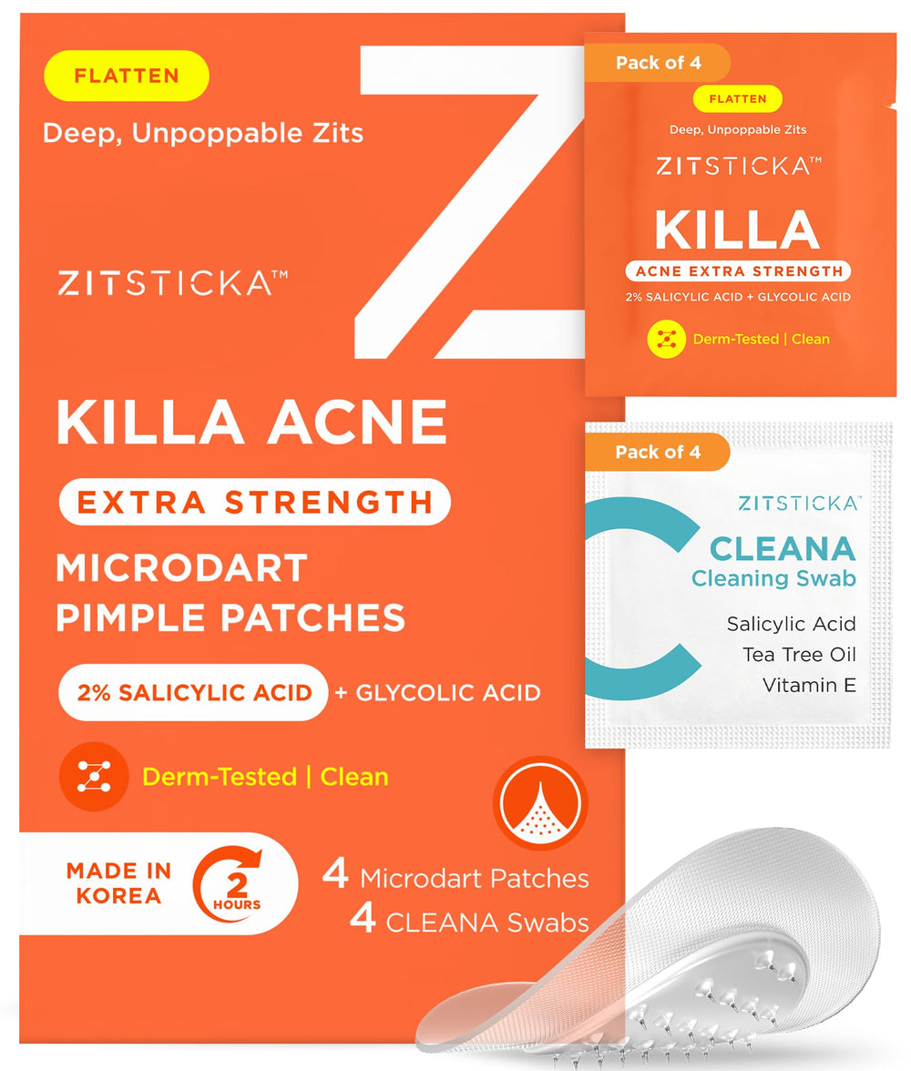 ZitSticka KILLA patch close-up highlighting microdarts for targeted zit treatment