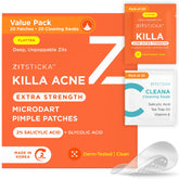 ZitSticka Killa extra-strength patch closeup highlights microdarts delivering actives.