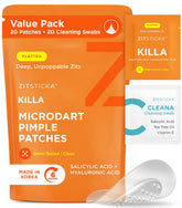 ZitSticka KILLA patch on pimple for targeted early-stage treatment.