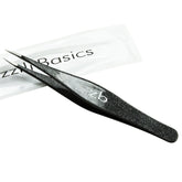 Zizzili Basics ingrown hair tweezers close-up showing precision tips for root-level removal