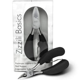 Zizzili Basics toenail clippers with large handle for easy grip and comfortable trimming.