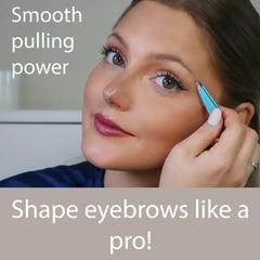 Zizzili Basics tweezers aqua ombré slant tip-guard showcases durable tips