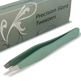 Zizzili Basics tweezers with slant tip for precise eyebrow shaping