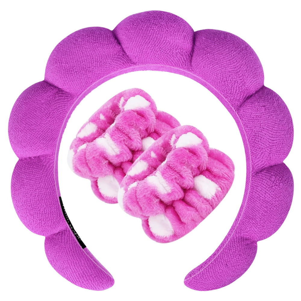 Zkptops spa headband for washing face absorbs water during skincare routine