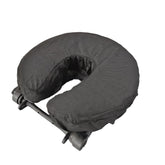 ZMDREAM disposable headrest cover folded for quick hygienic setup on a massage table.