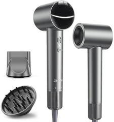 ZMZW hair dryer with 160,000 RPM motor for rapid drying and styling.