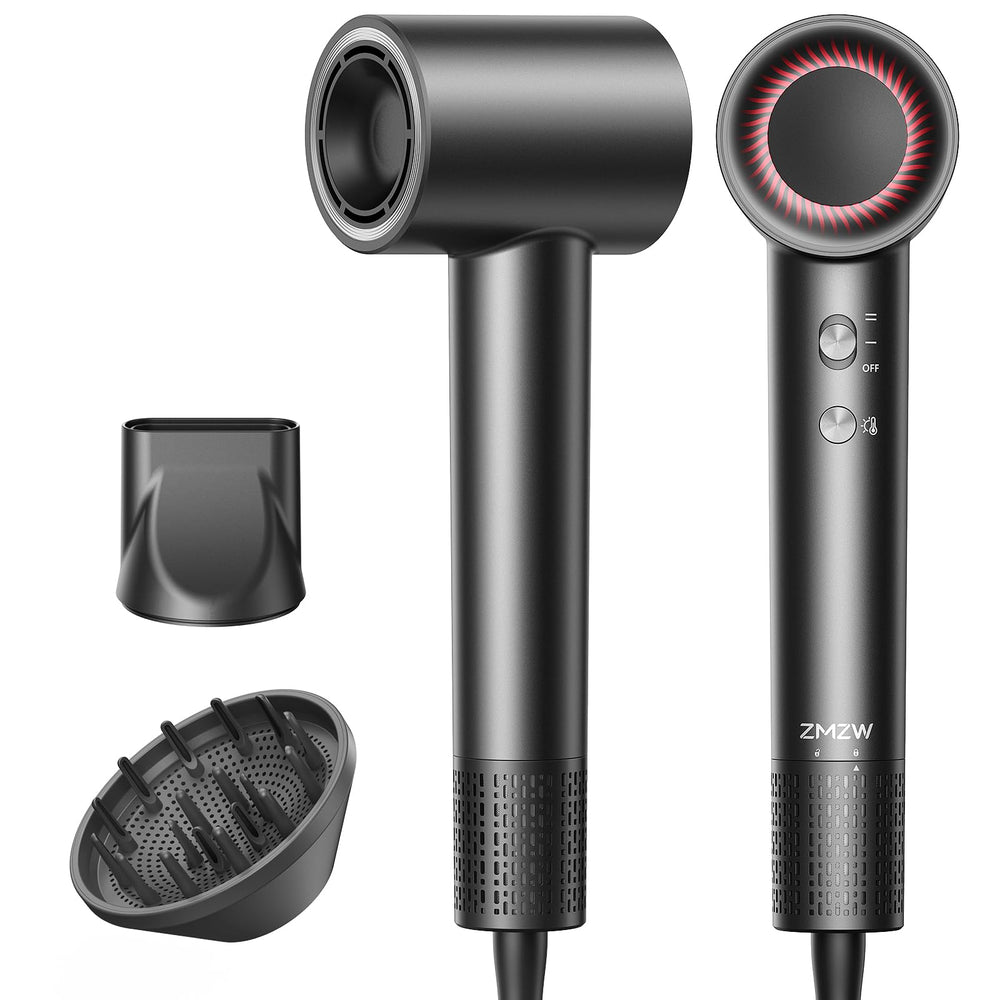 ZMZW high-speed hair dryer front view for rapid drying efficiency
