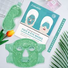 ZNÖCUETÖD cooling face mask close-up with plush backing for comfort.