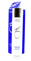 ZO Skin Health Calming Toner label close-up showing witch hazel and glycolic acid.