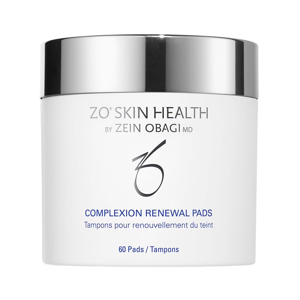 ZO Skin Health Complexion Renewal Pads in a resealable tub provide gentle exfoliation and oil control.