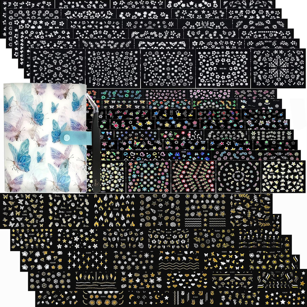 Zoance nail art stickers collection — vibrant designs for weekly manicure variety and DIY creativity.