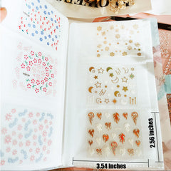 Zoance storage book open — keeps 102 sheets organized for on-the-go touch-ups.