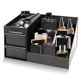 ZOCONE Cologne Organizer for Men front view keeps perfumes neatly organized on the vanity.