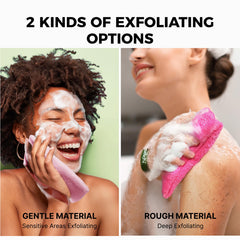 ZOMCHI soft exfoliating pouch close-up for gentle exfoliation suitable for kids and women