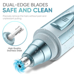 ZORAMI 360-degree-rotating-design demonstrates smooth, easy trimming around hard-to-reach areas.