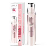 ZORAMI ear-nose hair trimmer closeup showing compact design for quick grooming on the go.