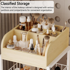 ZQUYAJ three large pull-out drawers neatly hold creams and masks.