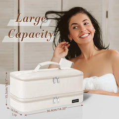 ZRRAJOY Shark Flexstyle case interior keeps two self-winding curlers organized securely.