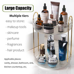 Zufudo perfume and nail polish storage arrangement demonstrates large capacity and easy reach