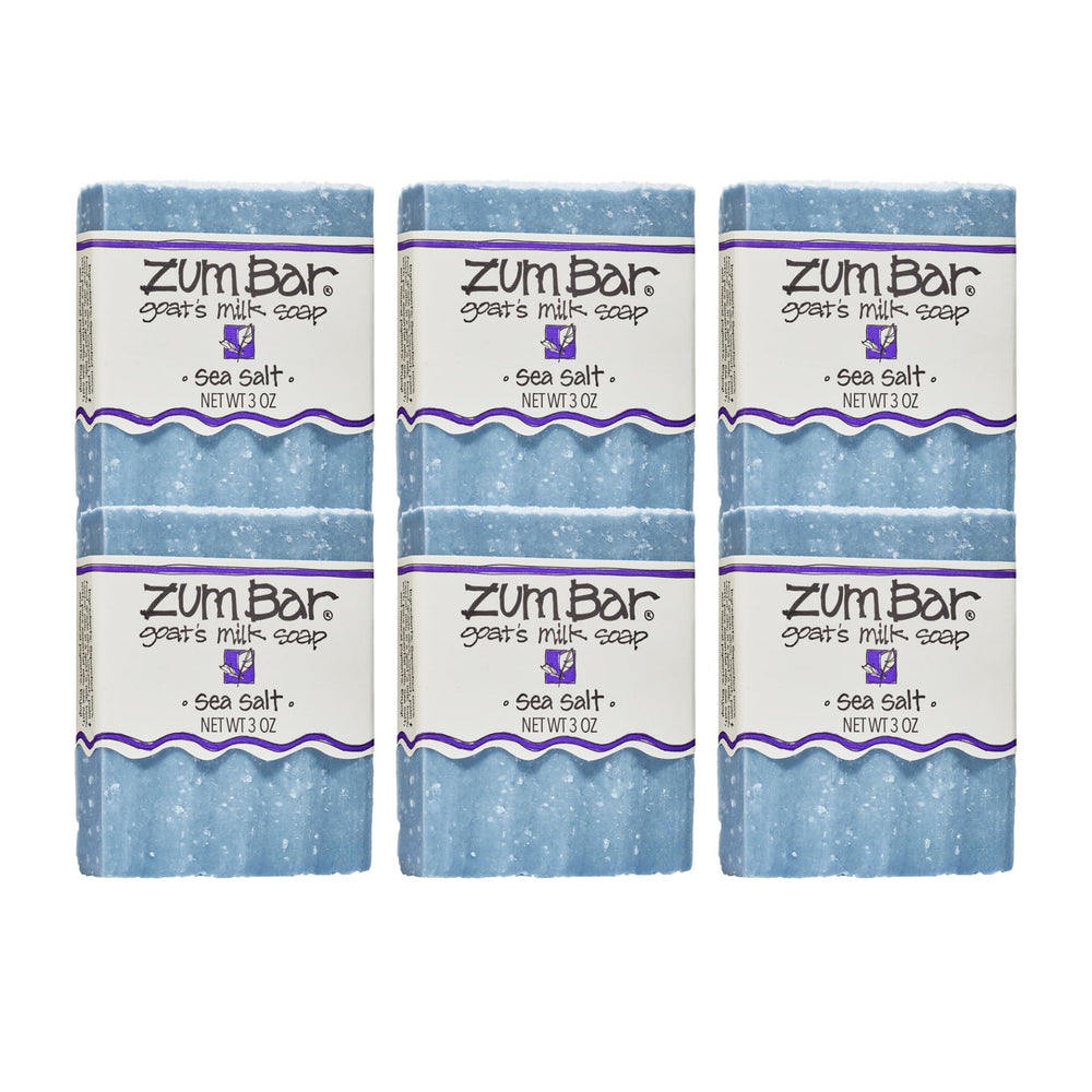 Zum Indigo Wild Goat Milk Soap Bar Sea Salt Pack provides gentle cleansing for hands and body.