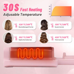 ZWIKAGEF Deep Beach Waver with adjustable heat settings for different hair types.