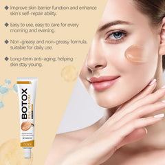 ZXZTSM Botox Bee Venom Cream texture application demonstrates lightweight, non-greasy formula.