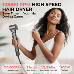 Zyvique high-speed hair dryer motor delivers fast drying and reduced heat exposure
