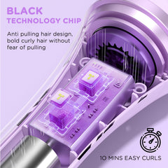 ZZR SEVEN tourmaline ceramic coating smooths hair and reduces frizz.