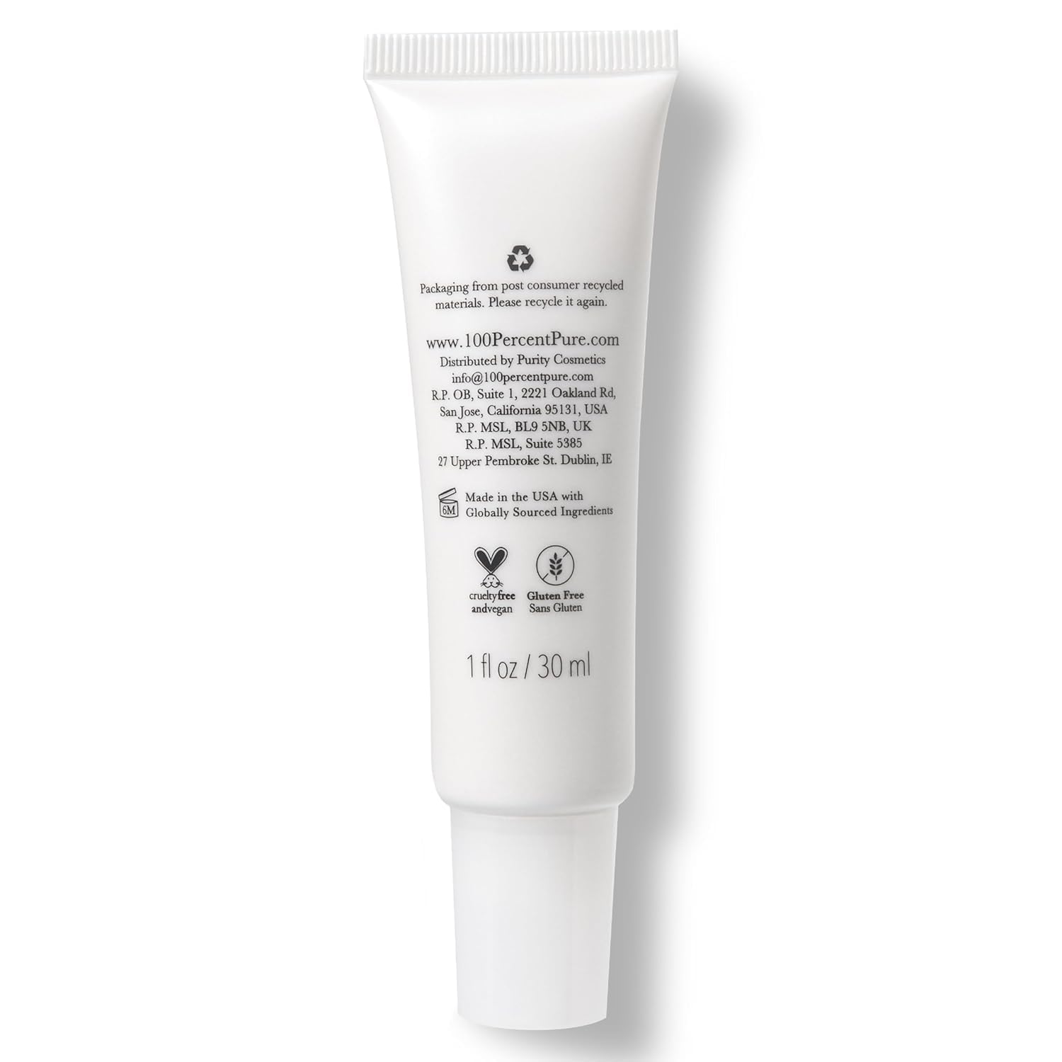 100% PURE caffeine-rich formula boosts awake-looking eye area
