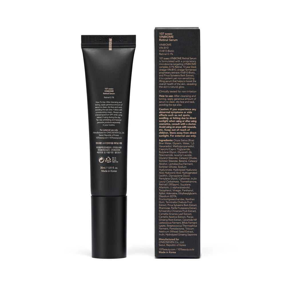 107 VINBIOME Retinal Serum nightly ritual setup for routine.