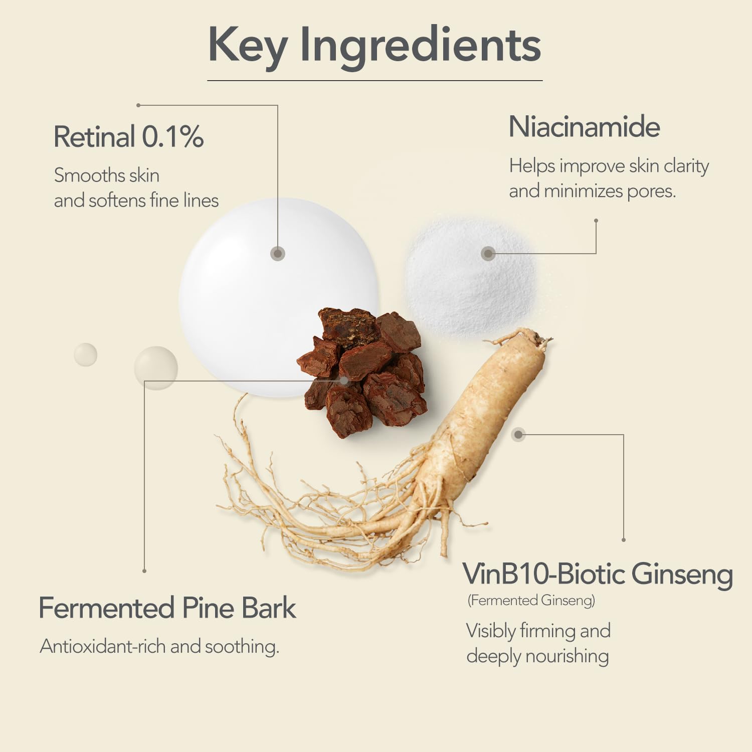 107 VINBIOME Retinal Serum packaging highlights eco-friendly container.
