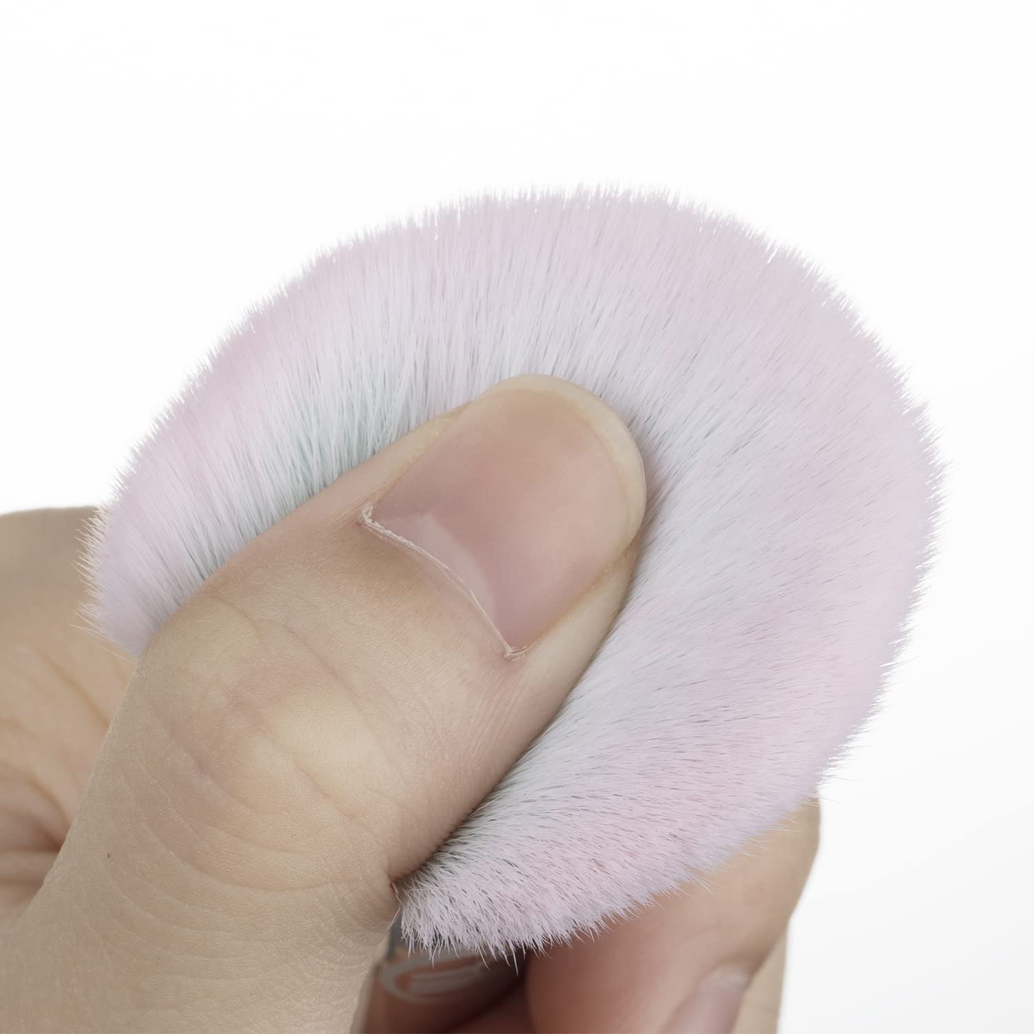 111 pink blue gradient foundation brush for smooth, even coverage